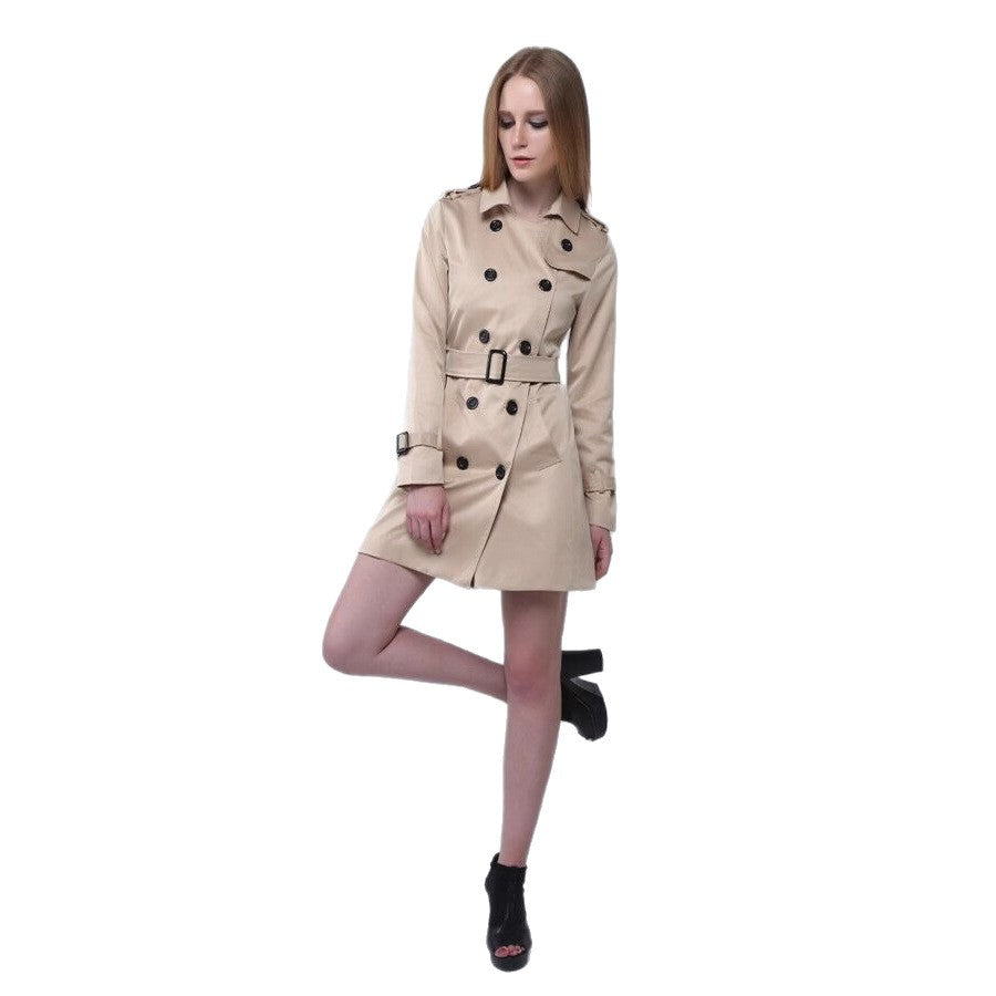 Spring Trench Slim Fit Elegant Double Coats