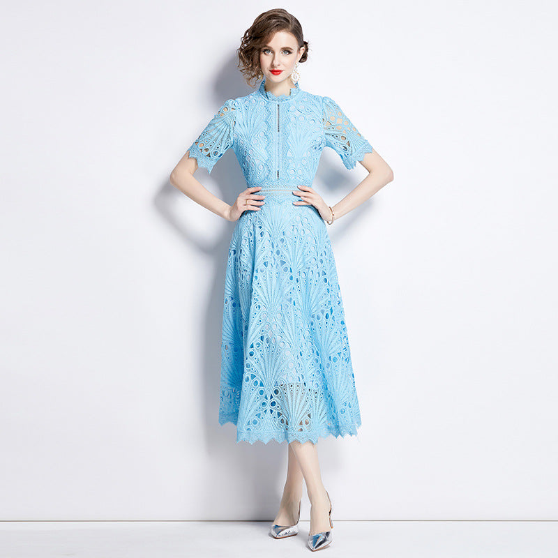 Women's Dress For Summer Crochet Embroidery Design Sense Niche Chic Dresses