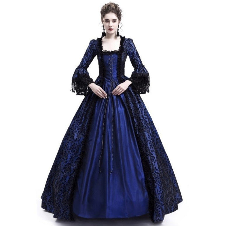 Medieval Retro Court Victoria Formal Film Television Dress