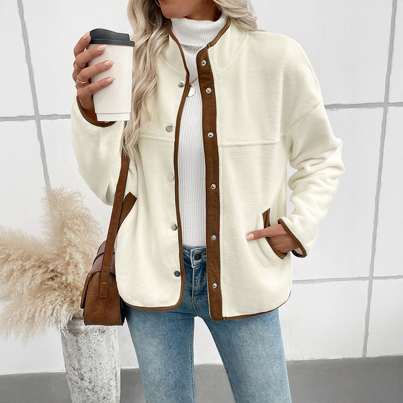Women's Casual Fleece Polar Stand-up Collar Jackets