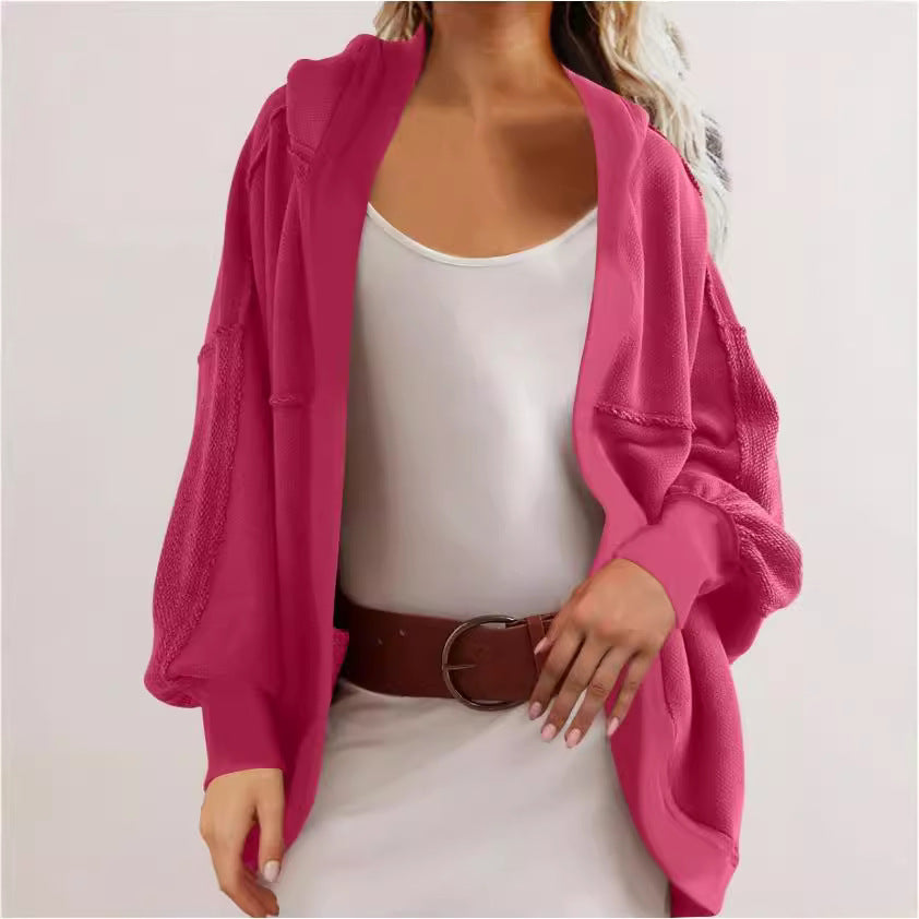 Women's With Hooded Casual Loose-fitting Hoodie Coats