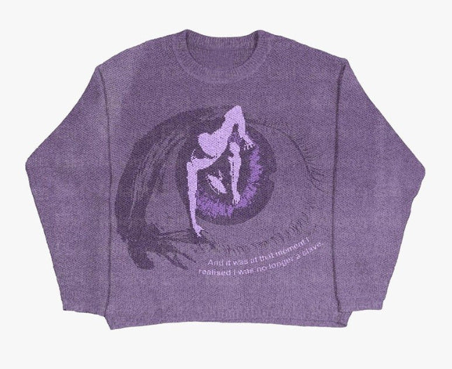 Fashion Round Neck Pullover Jacquard Long Sleeve Sweaters