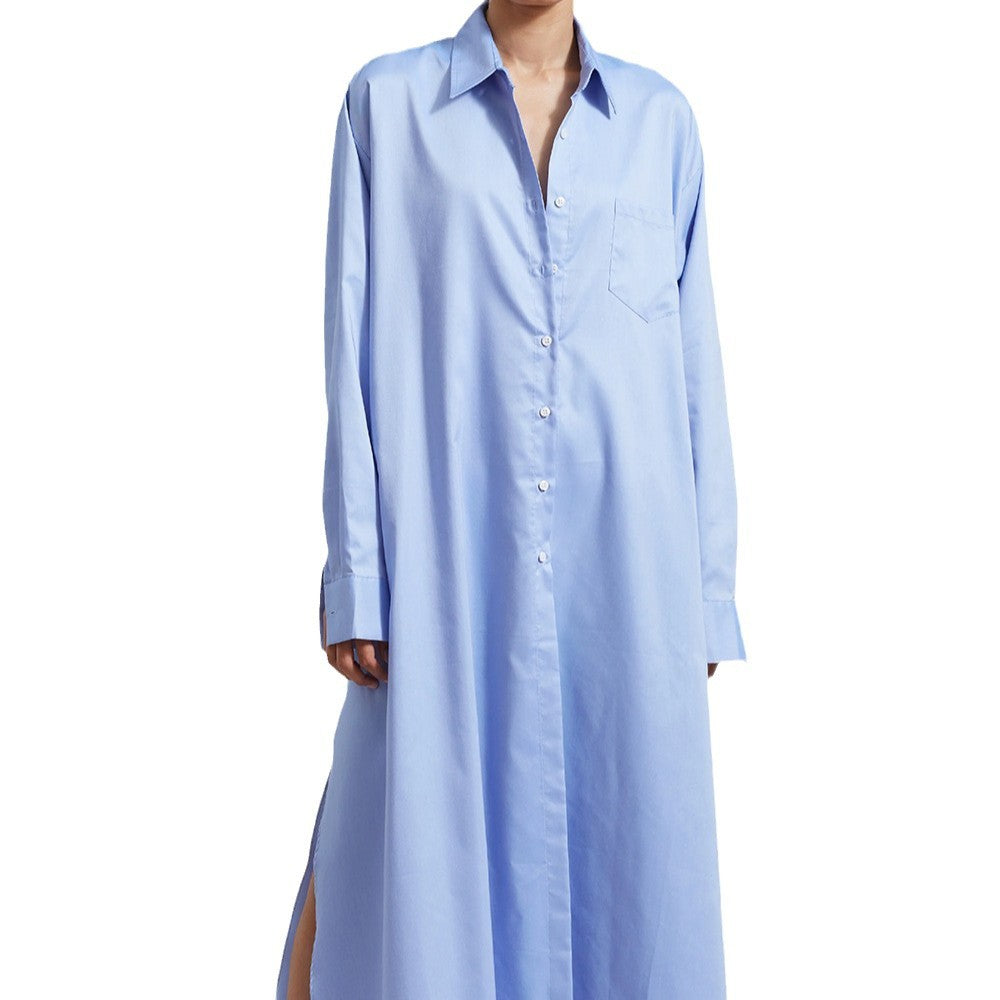 Women's Casual Fashion Lazy Loose Shirt Long Dresses