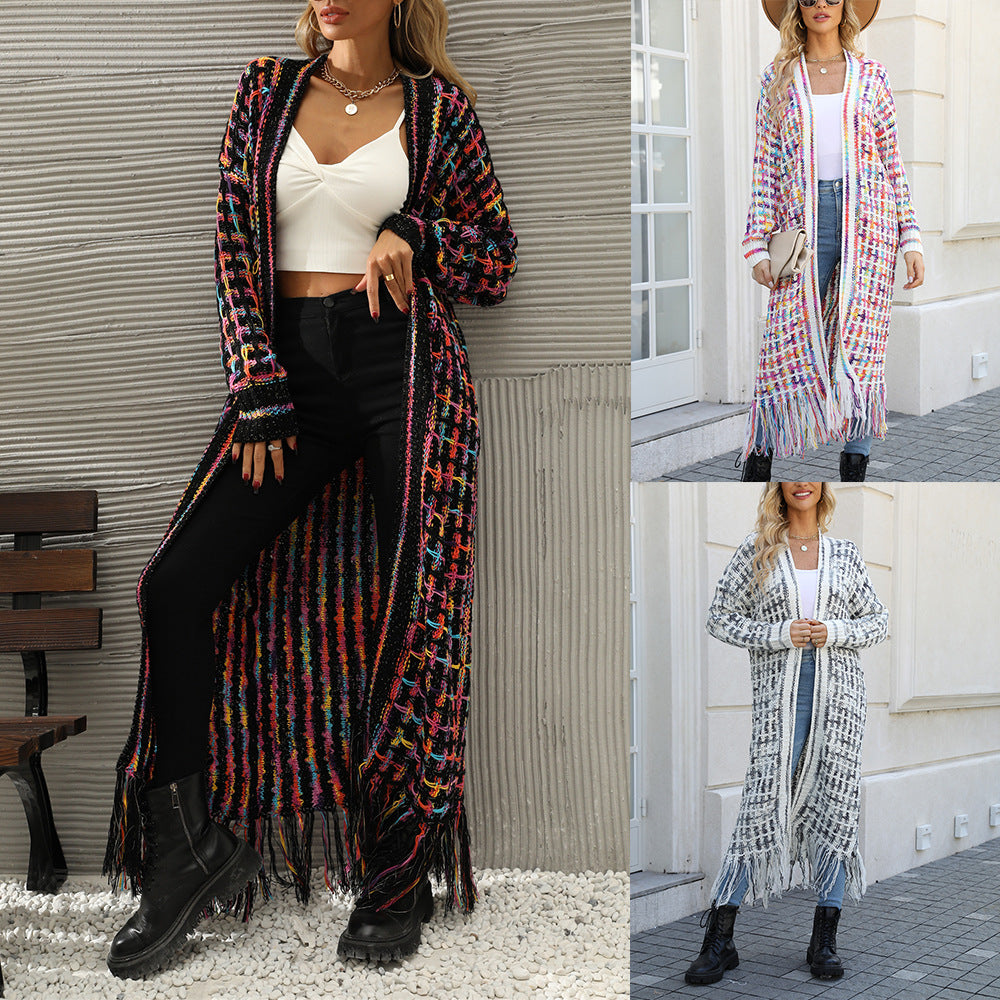 Comfortable Creative Women's Spring Tassel Long Plus Size
