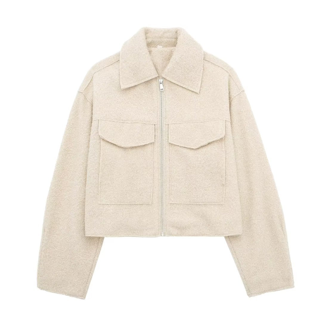 Women's Popular Street Fashion Soft Woolen Jackets