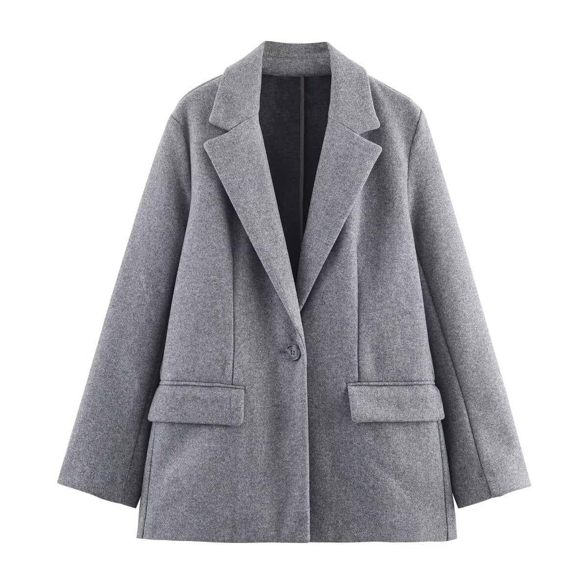 Women's Creative Fashion Single Button Soft Coats