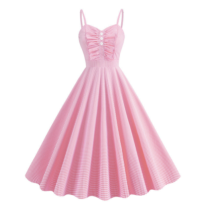 Princess Style Ruffled Vacation Spaghetti Straps Dresses