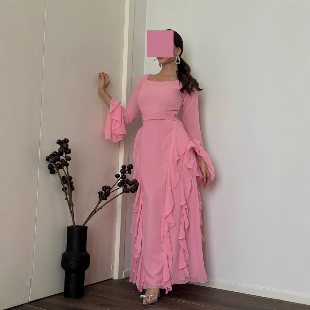 Women's Comfortable Beautiful Chiffon Wave Dress Dresses