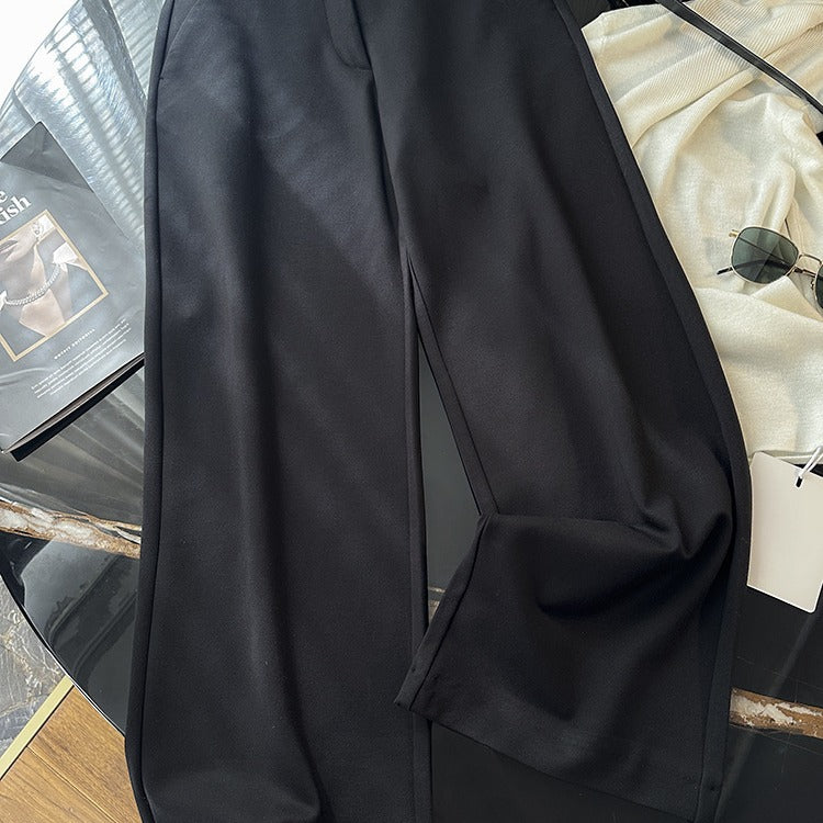 Women's Waist Slimming Thick Stretch Loose Straight Pants