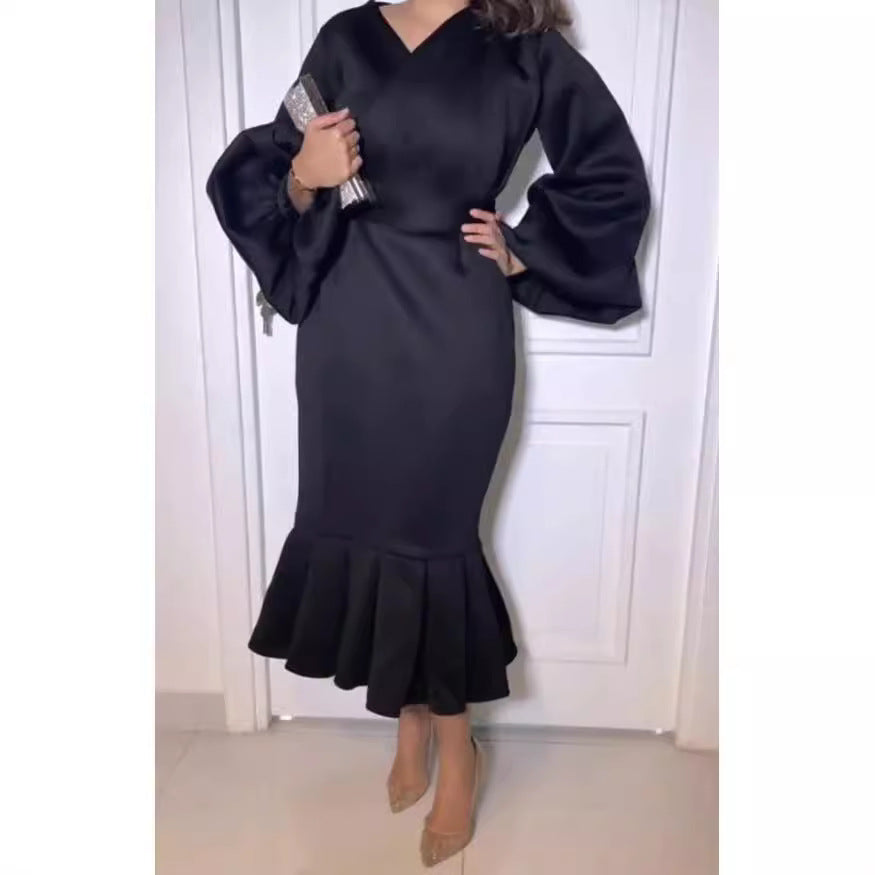 Women's Spring Fashion Long Sleeve Sexy Fishtail Skirts