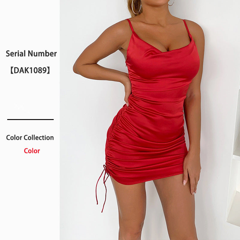 Women's Suspender Slim Fit Backless Slimming Hip Party Dress
