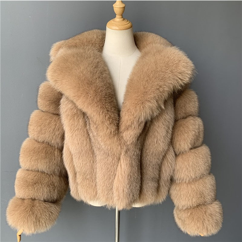 Women's Fur Imitation Fox Faux Collar Coats