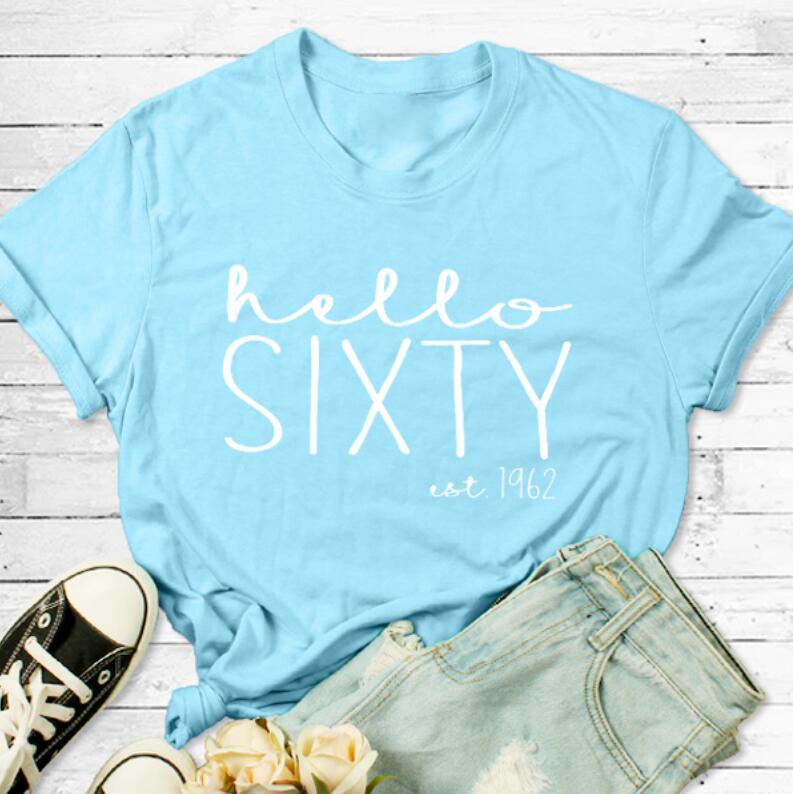 Women's & Men's & English Letters Vintage Print T-shirt Sleeve Blouses