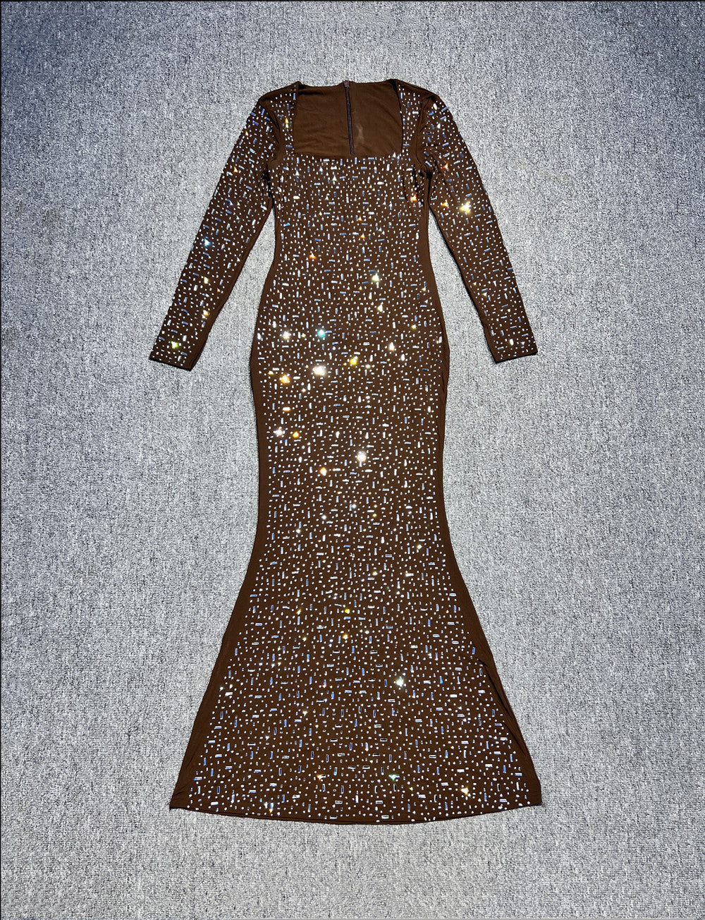 Nude Sexy Slim Long Sleeve Dress Dresses