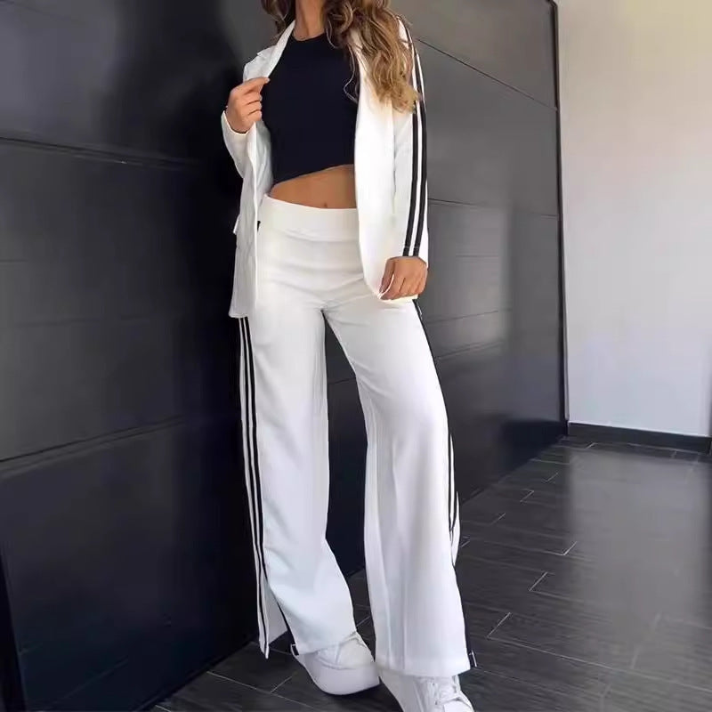 Trendy Stylish Casual Polo Collar Two-piece Suits