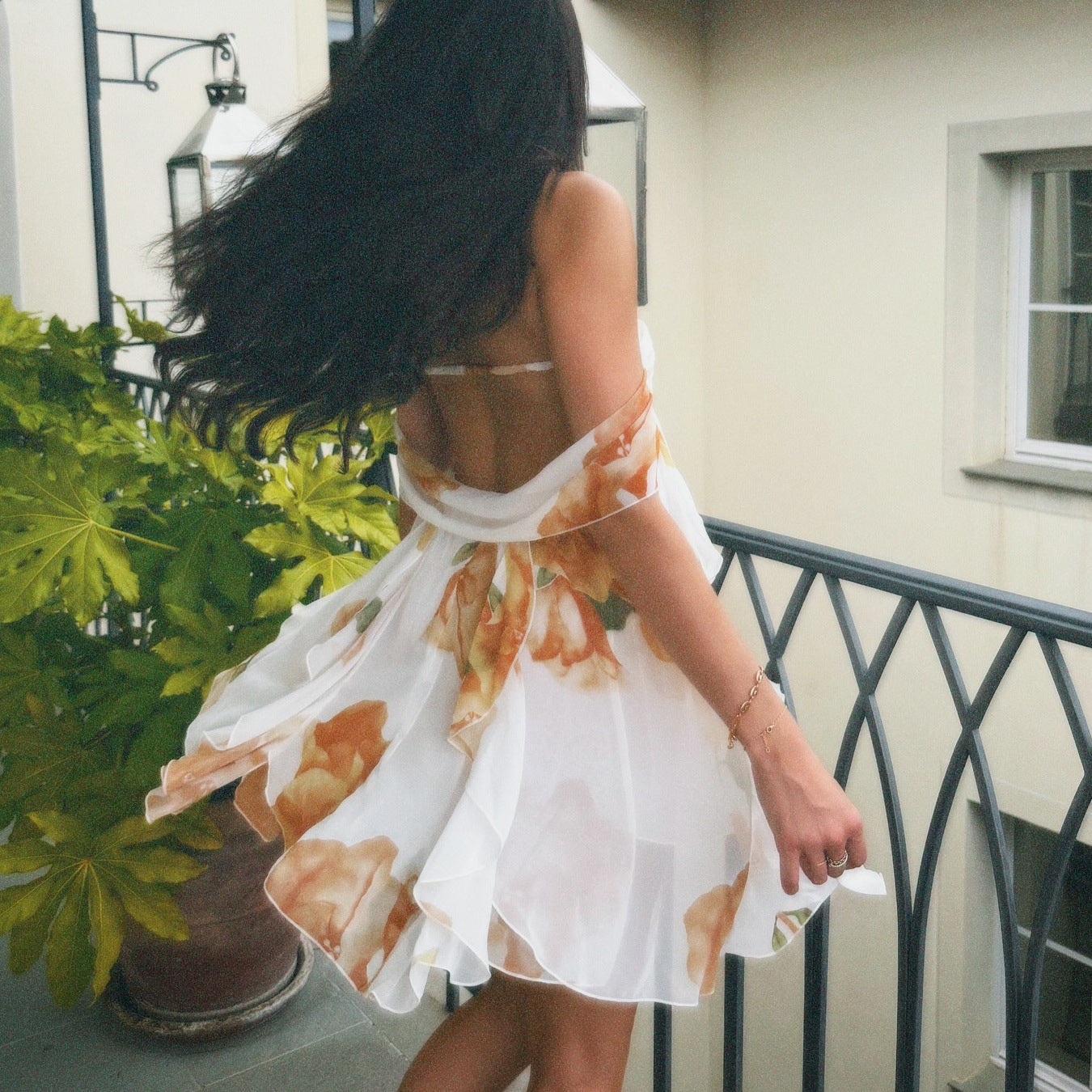 Printed French Tube Fairy Dress Vacation Dresses