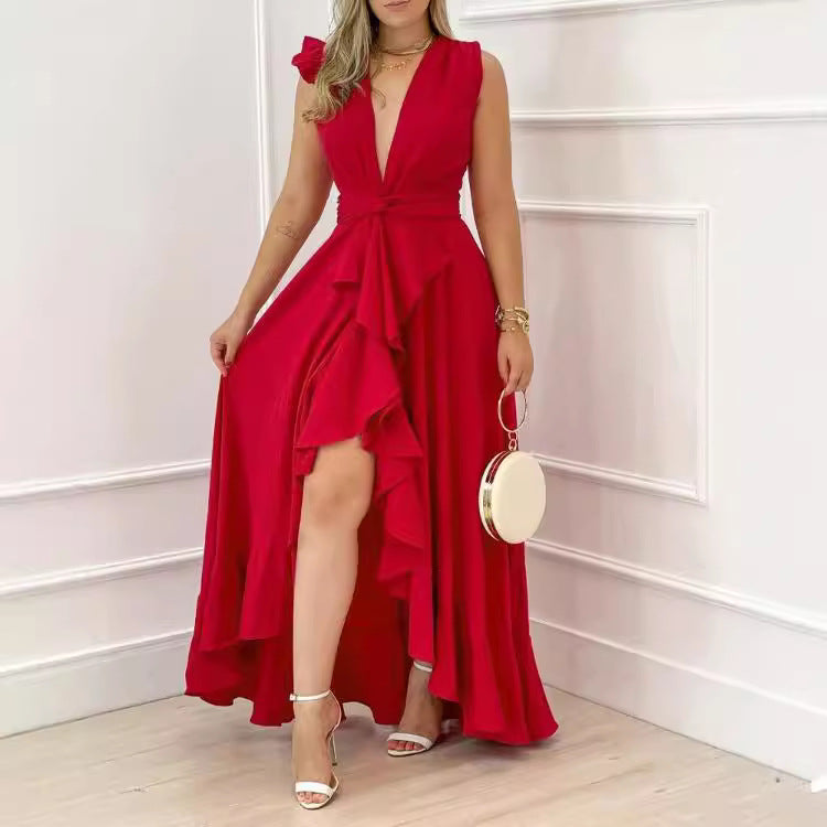 Attractive Women's Sleeveless Long Summer Holiday Dress