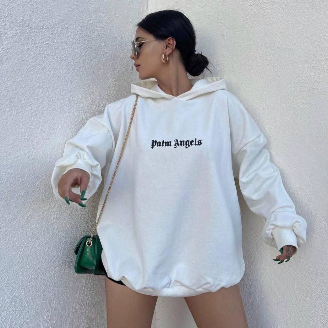 Printed Hoodie Loose Design Multicolor Idle Sweaters