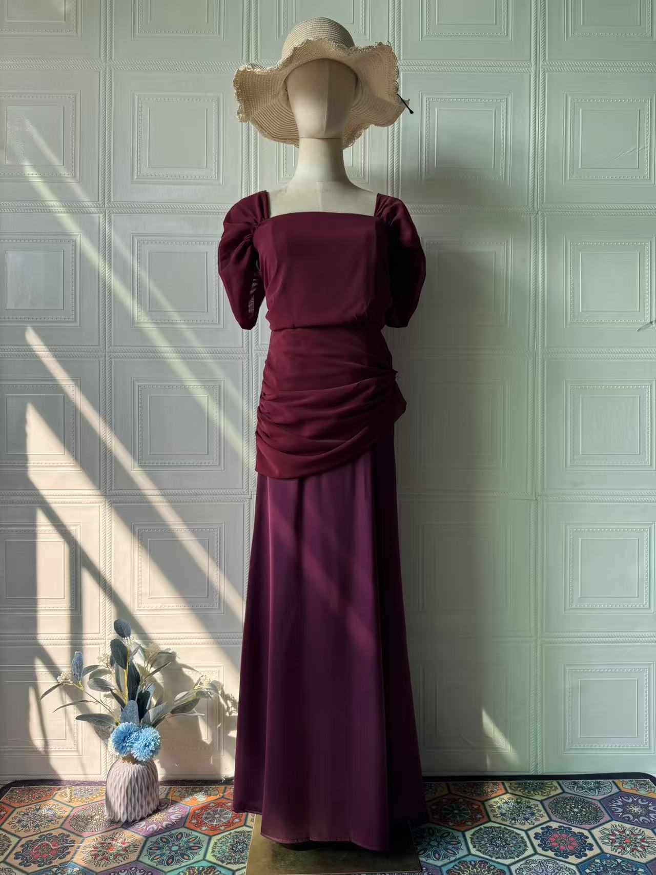 Women's Spring Gorgeous Noble Elegant Short-sleeved Dress Dresses