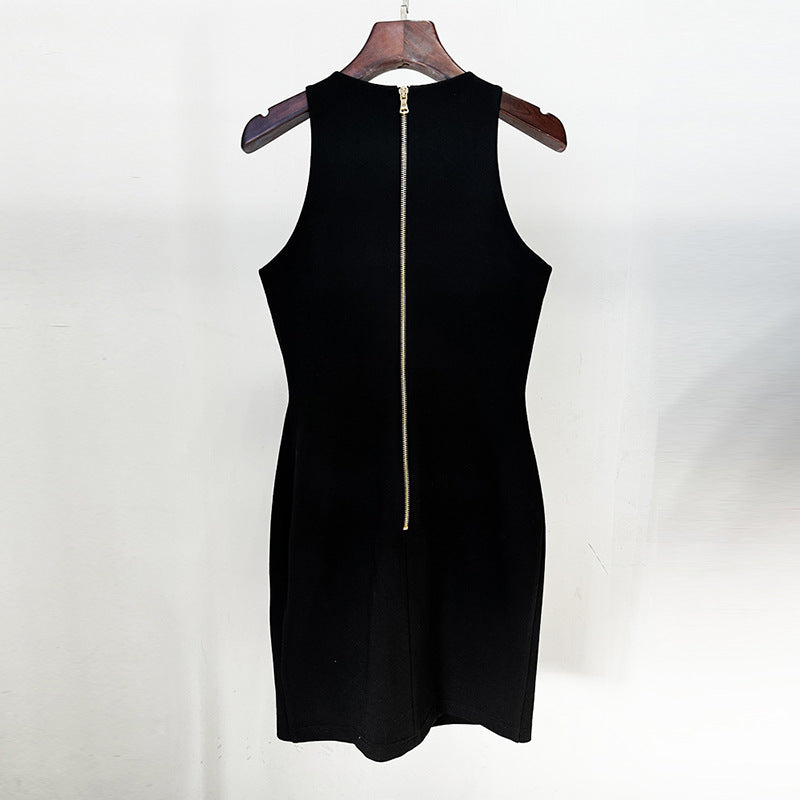 Fashion Embroidery Beads Stretch Tight Sleeveless Vests