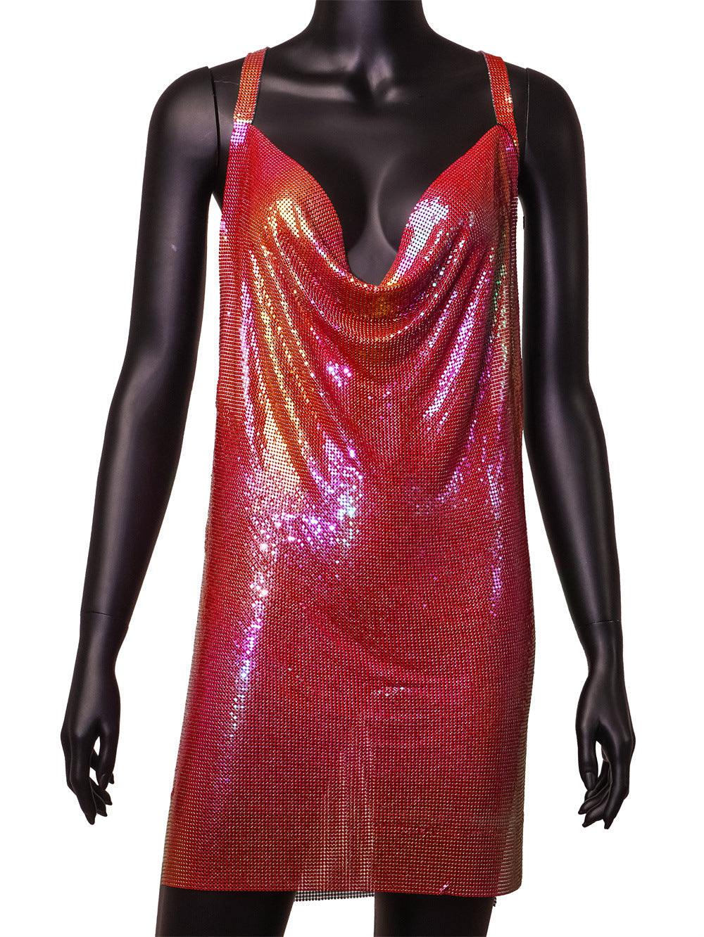 Sequined Dress Nightclub Sexy Strap Backless Dresses