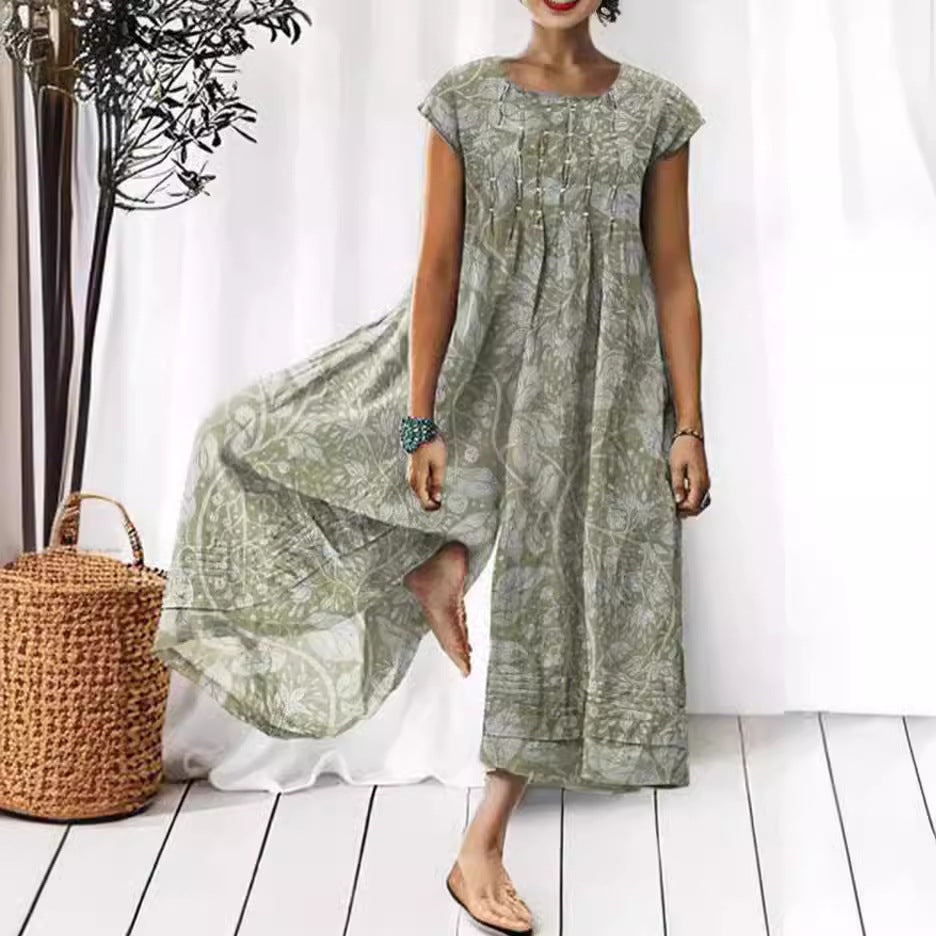 Women's Glamorous Charming Printed Loose Wear Jumpsuits