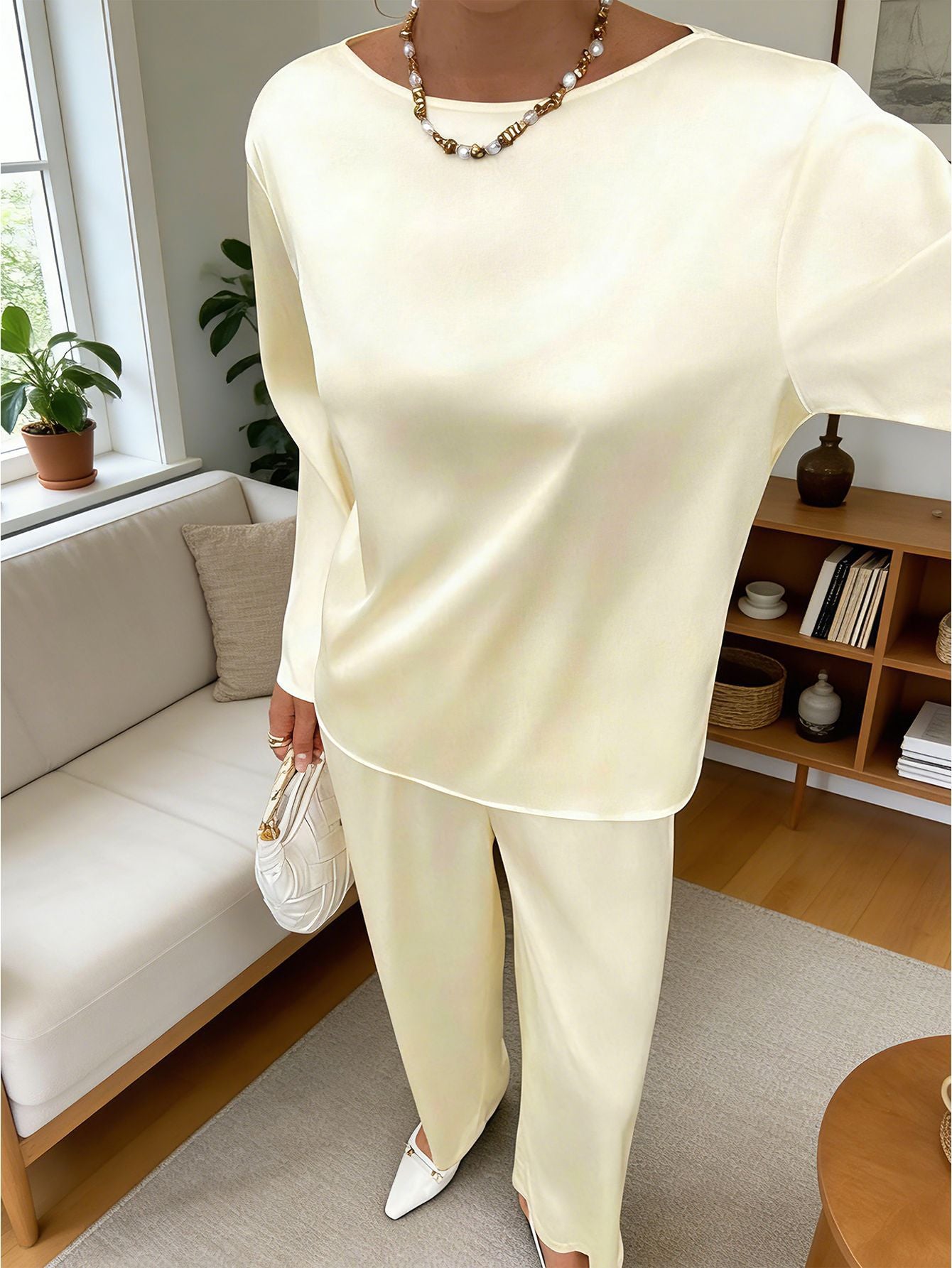Women's Two-piece Autumn Straight Graceful Loose Fashion Casual Suit