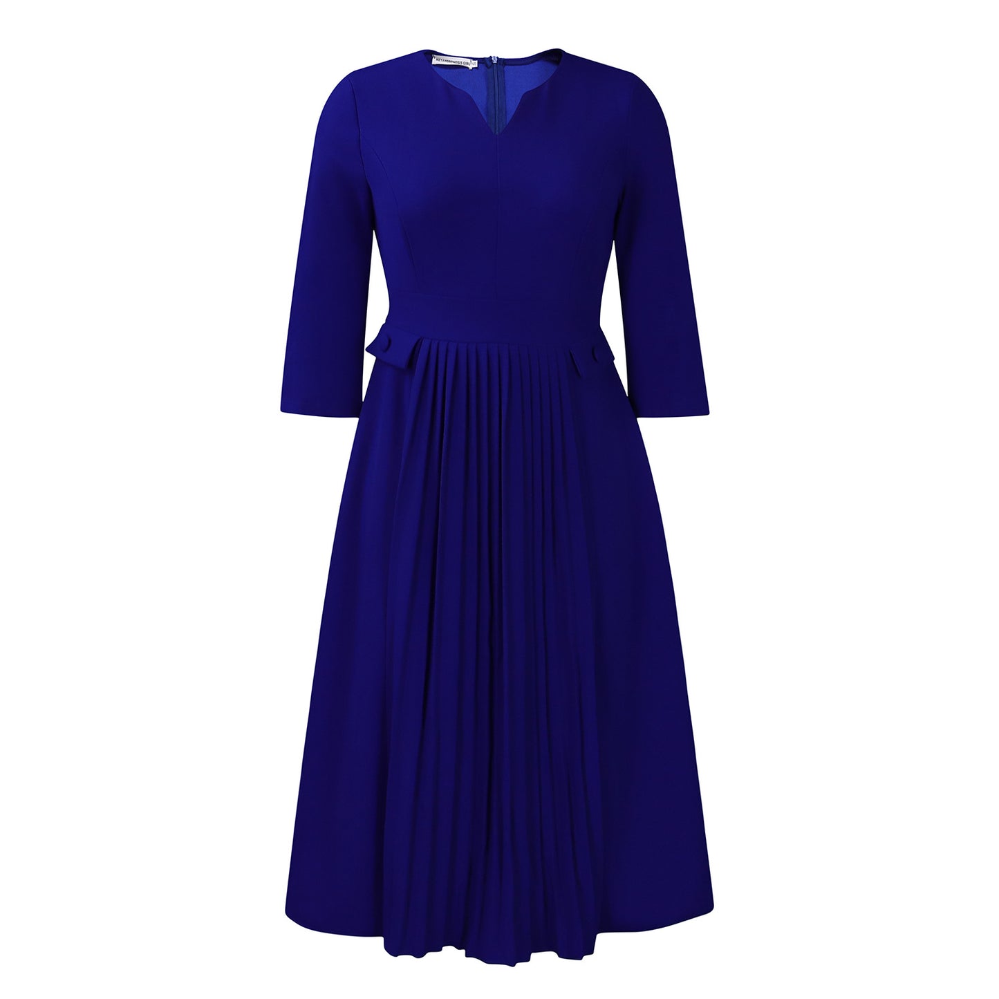 Women's Solid Color Fashion Pleated Sleeve African Plus Size