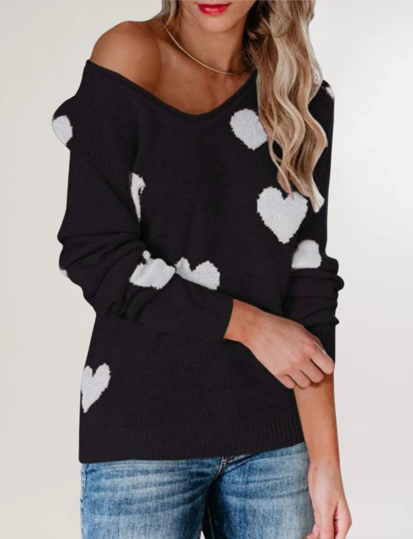 Women's Loose Love Valentine's Day Pullover Sweaters