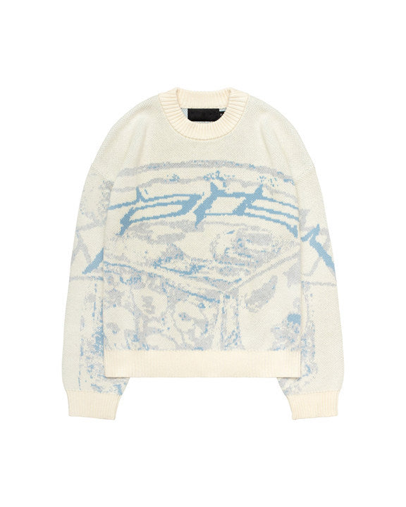 Women's & Men's & Personality Street Printed Round Neck Sweaters