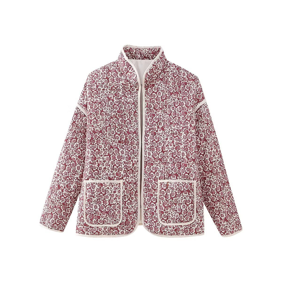 Women's Unique Loose Fashion Printed Quilted Coats