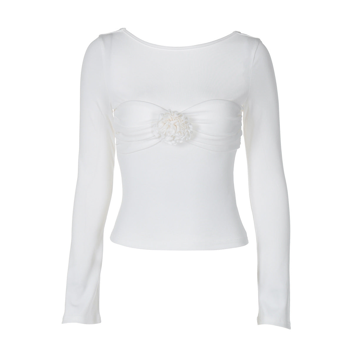 Women's Neck Long Sleeve Personality Bare Back Blouses