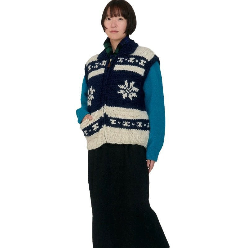 Women's Autumn Korean Style Retro Elk Light Luxury Knitwear