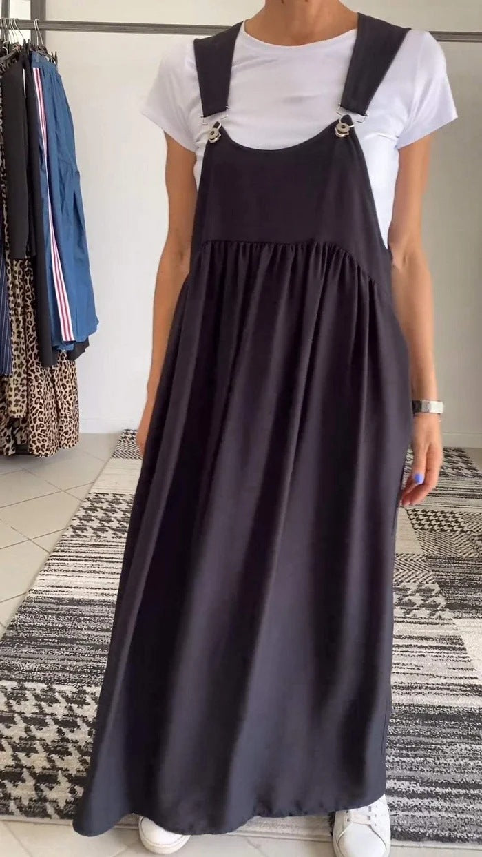 Unique Women's Summer Cotton Linen Long Dress