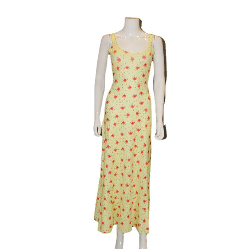 Women's Floral Dress With Soft Comfortable Suspenders Sexy Casual Holiday Dresses
