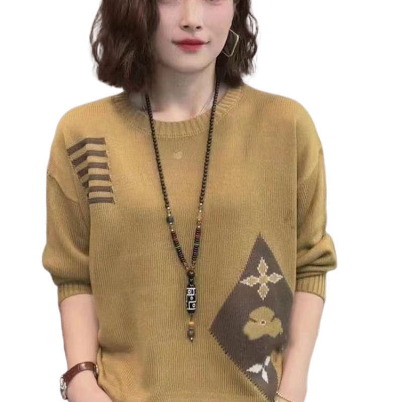 Women's Loose Long Sleeve Large Bottoming Spring Clothing