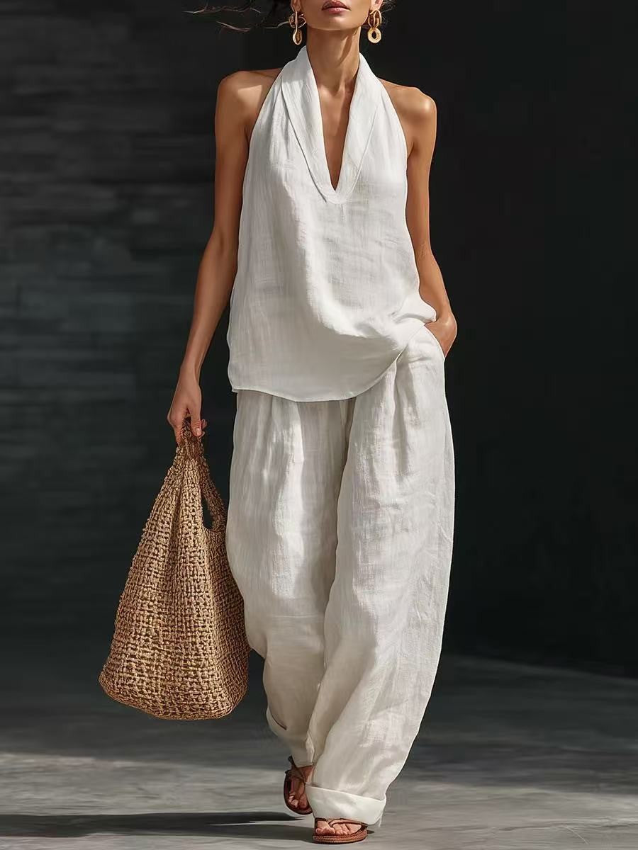 Versatile Fashion Charming Women's Halter Sleeveless Suits