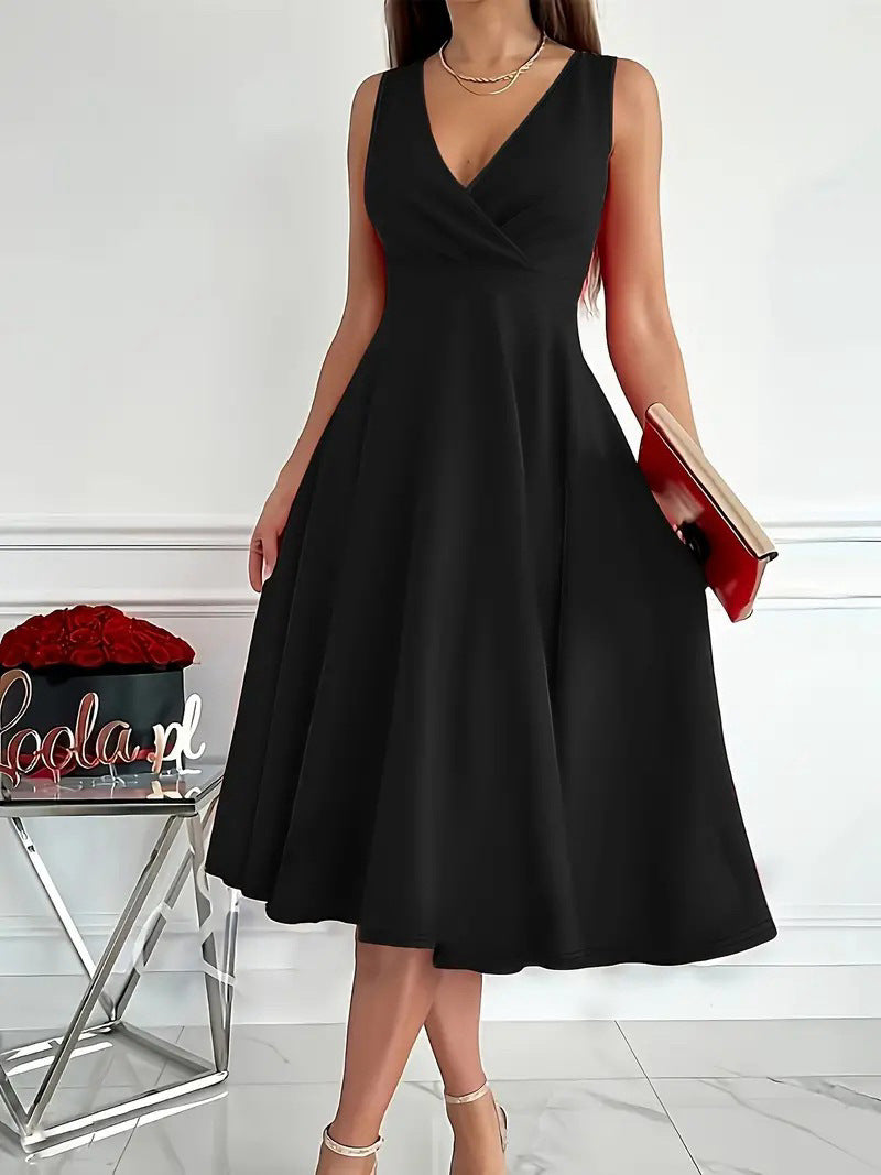 Beautiful Slouchy Women's Simple Sleeveless Fashion Dress