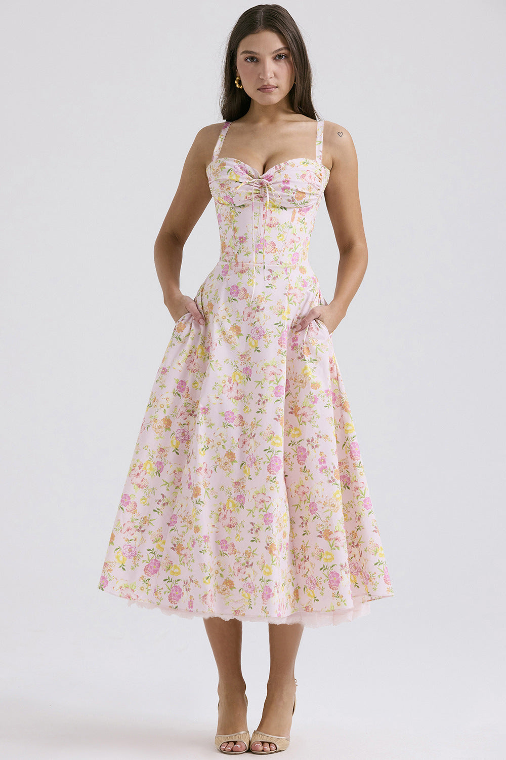 Series French Summer Strap Gentle Dress Dresses