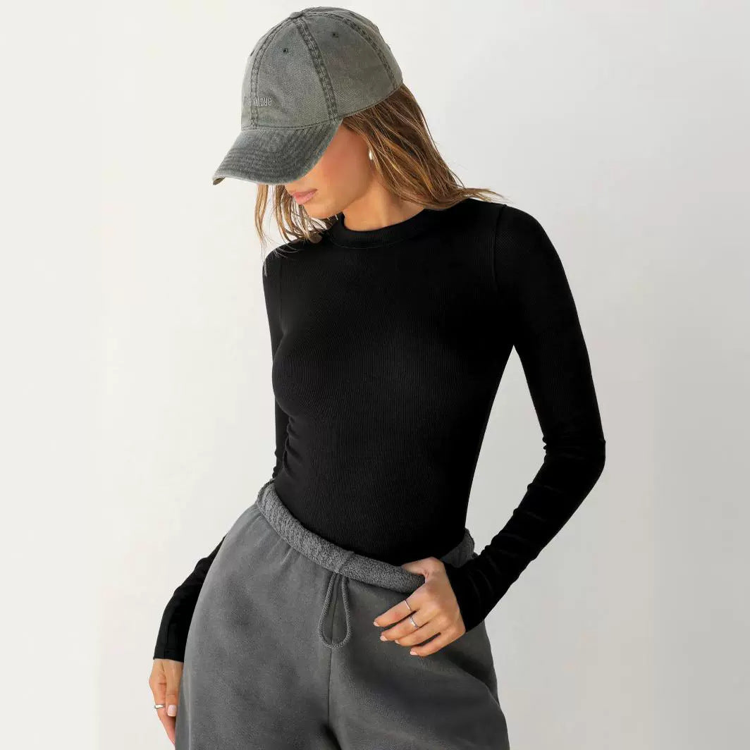 Women's For Outer Wear Underwear Slim Fit Shoulder Blouses