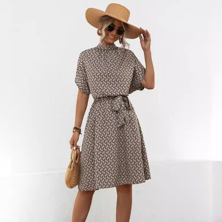 Elegant Classy Beautiful Women's Printed Sleeve Dress