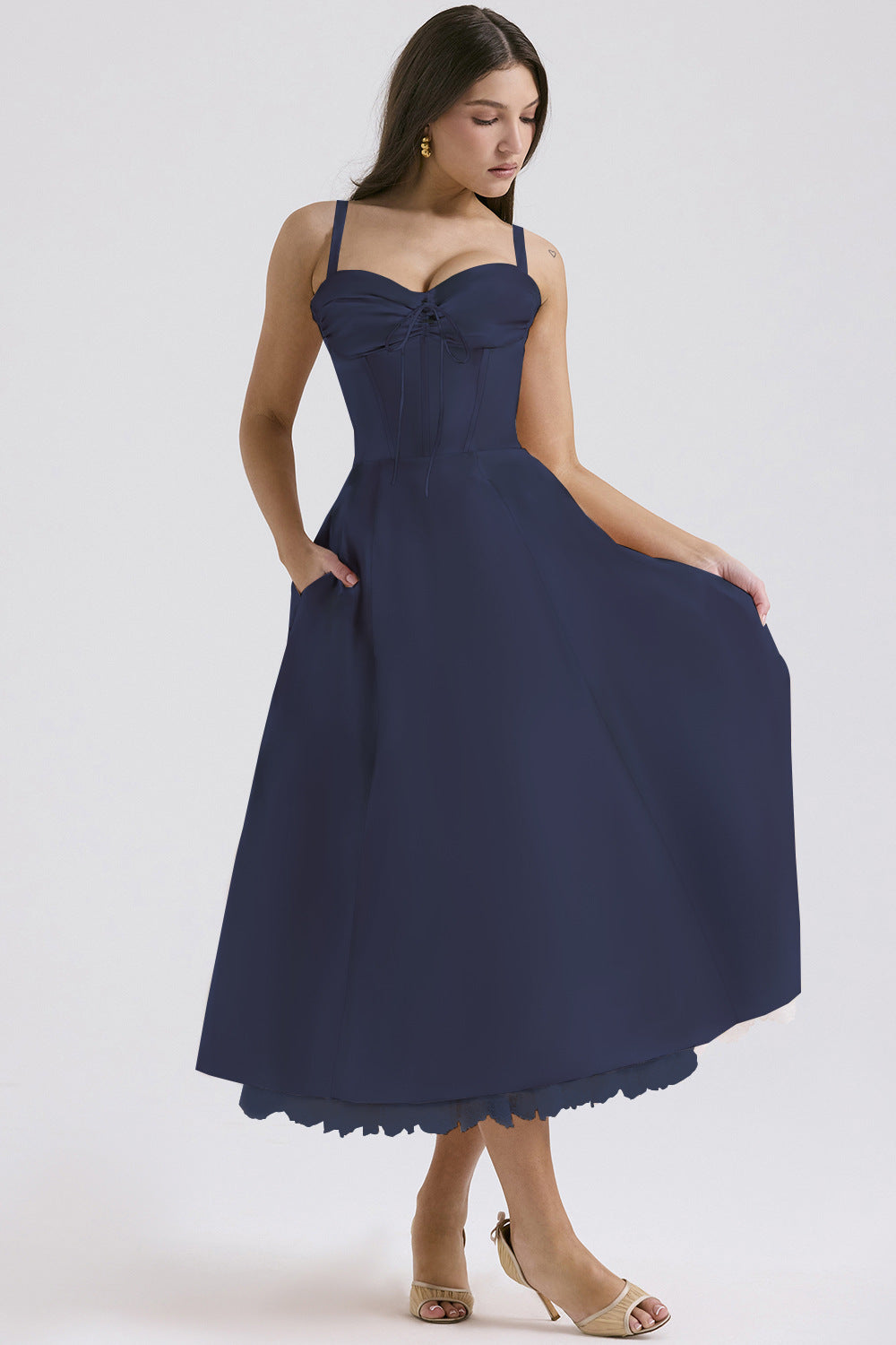 Series French Summer Strap Gentle Dress Dresses