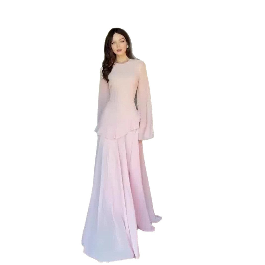 Women's Soft Elegant Graceful Long Sleeve Dress Dresses