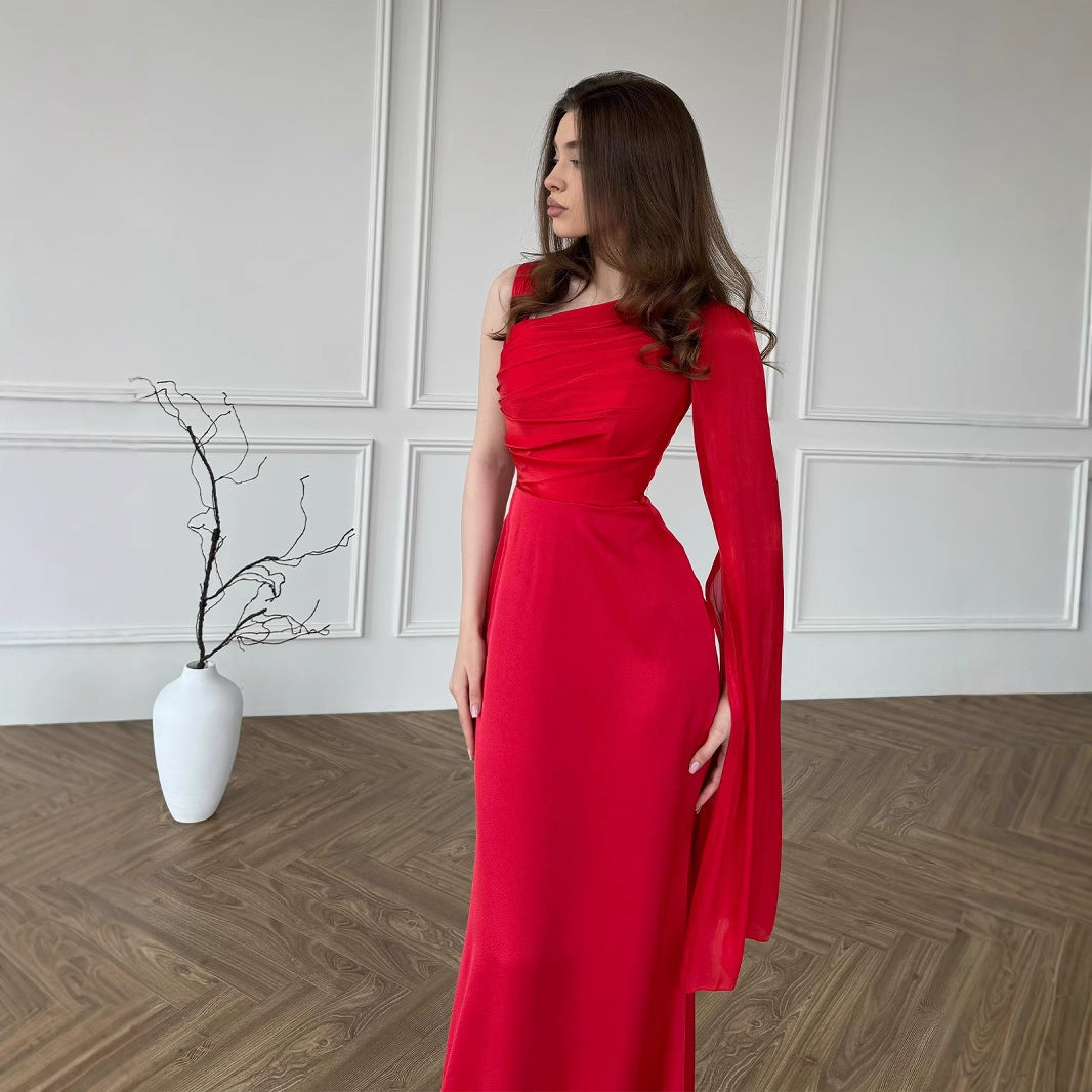 Women's Spring Luxury Soft Elegant Single Long Dresses