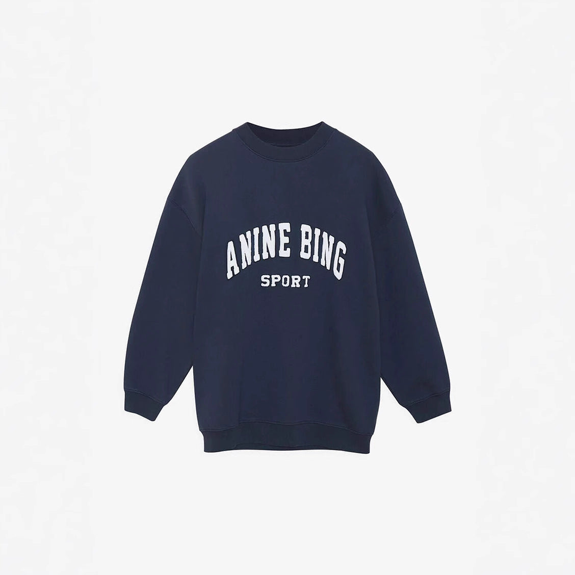 Women's Autumn Wear Classic Letter Flower Embroidery Inner Fleece Loose Sweaters