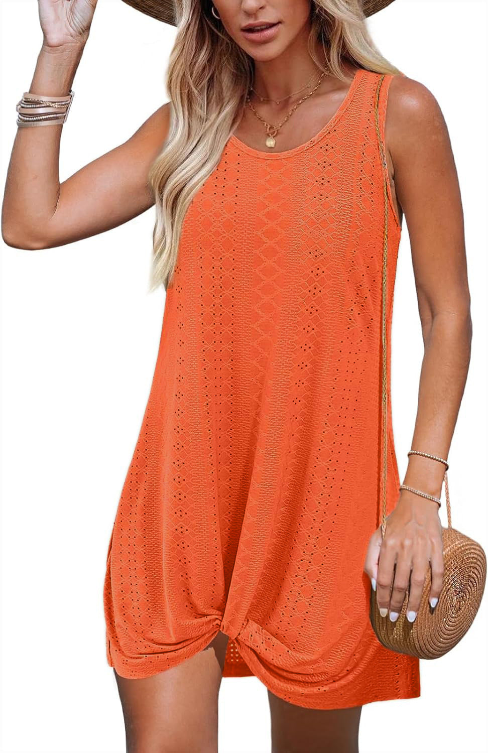 Women's Summer Hollow Beach Vacation Clothes Kinky Dress