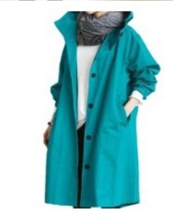Women's Windbreaker Mid-length Small Temperament Color Long Coats