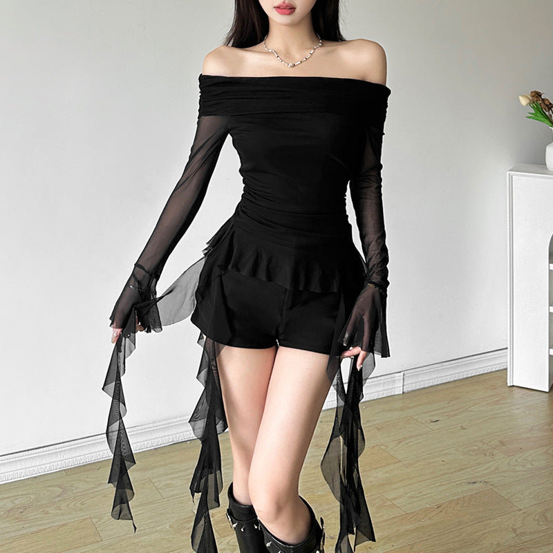 Women's Autumn Solid Color Street Fashion Long Blouses
