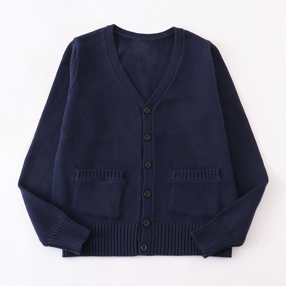Classy Thickened College Style Dark Gray Women's Sweater