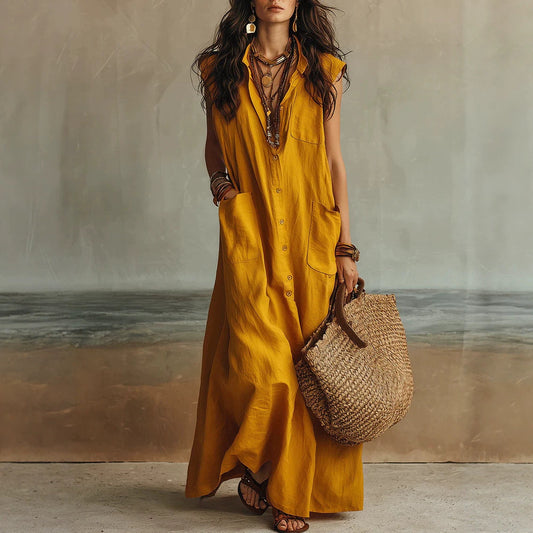 Summer Elegant Graceful Bohemian Vacation Loose Dress